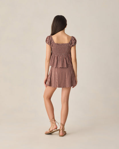 Teen Rachel Skirt Chocolate Polka Dot