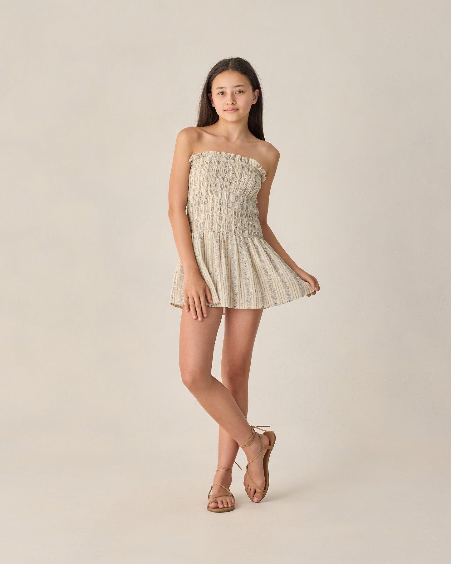 Teen Daria Mini Dress Blue Floral