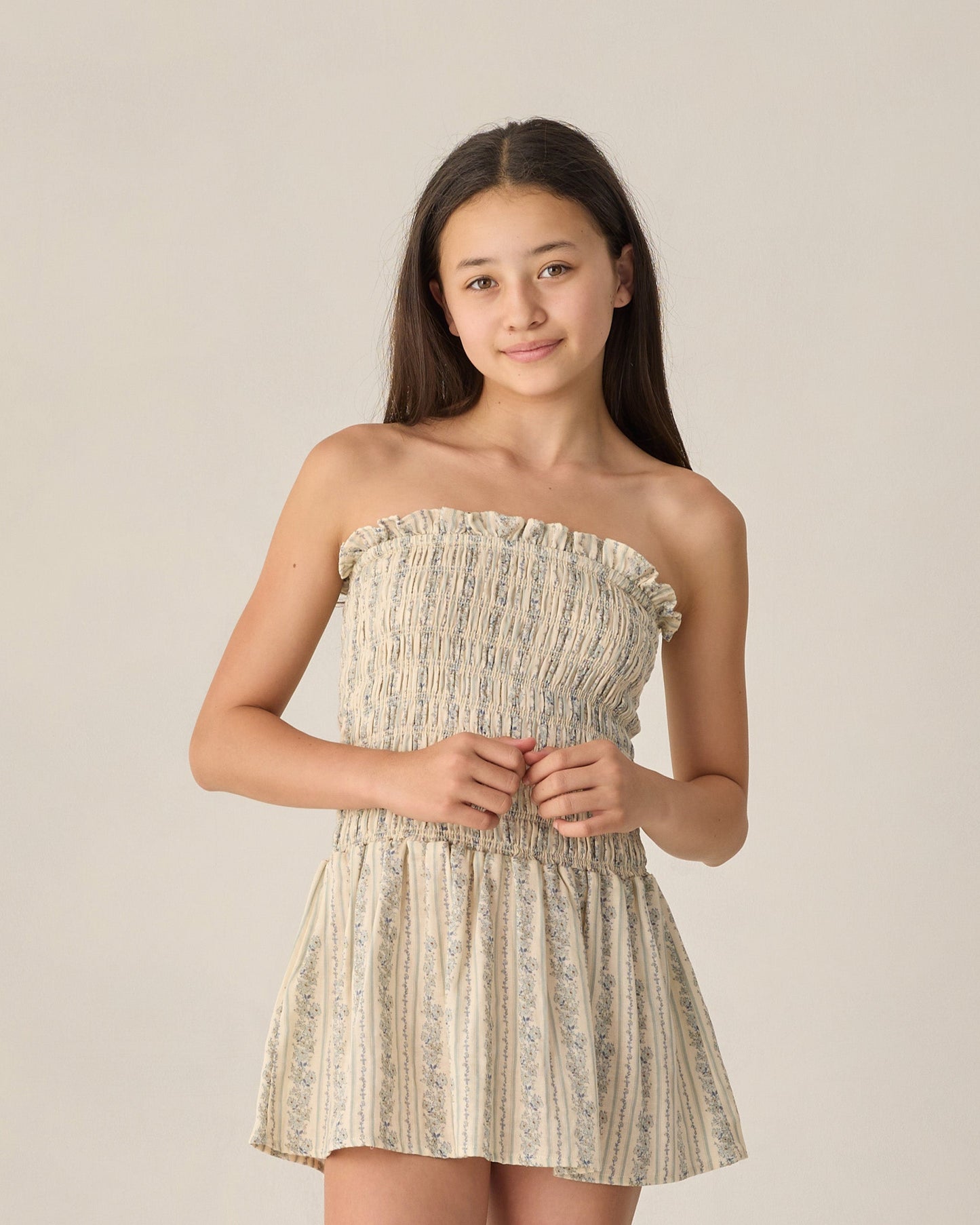 Teen Daria Mini Dress Blue Floral