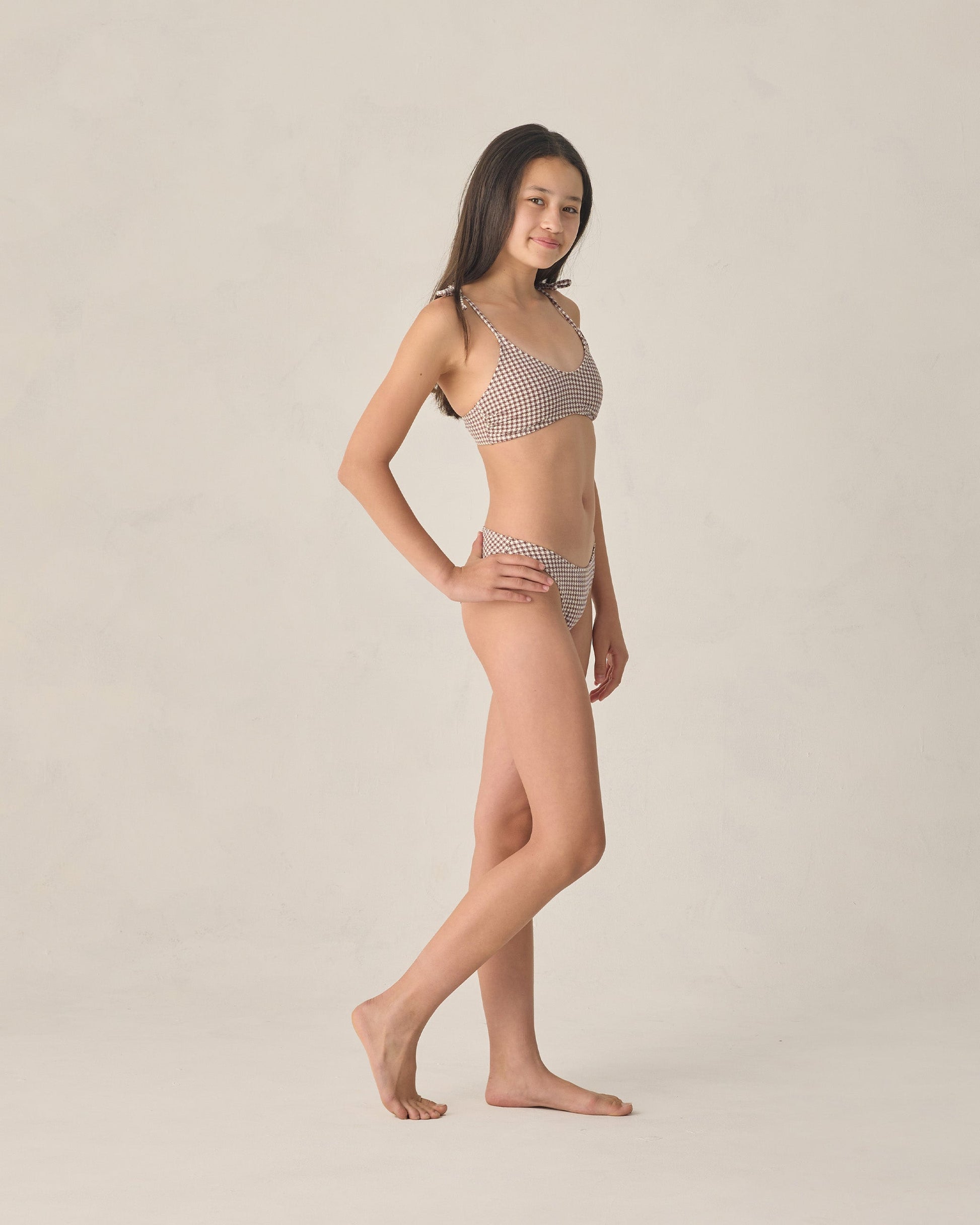 Teen Alba Bikini Set Ivory & Chocolate