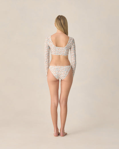 Teen Long Sleeve Bikini Set Flower Field