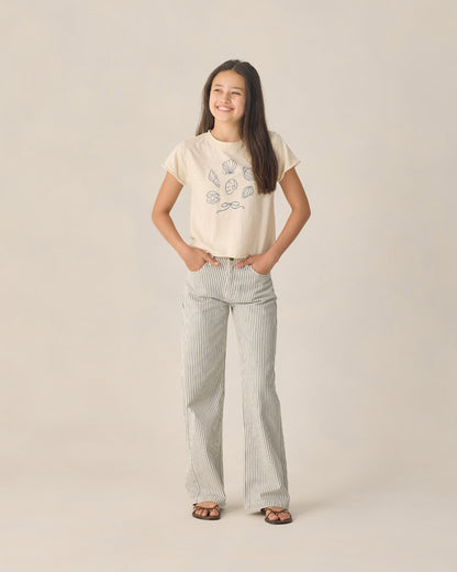 Teen Baggy Wide Leg Pant Railroad Stripe