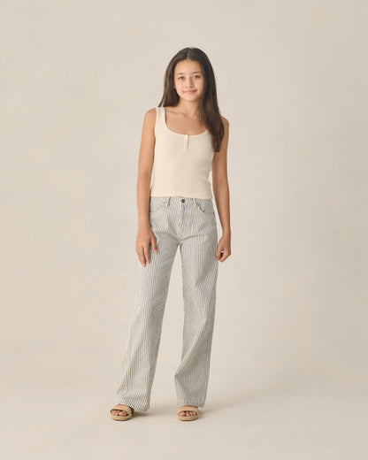 Teen Ribbed Tank Natural