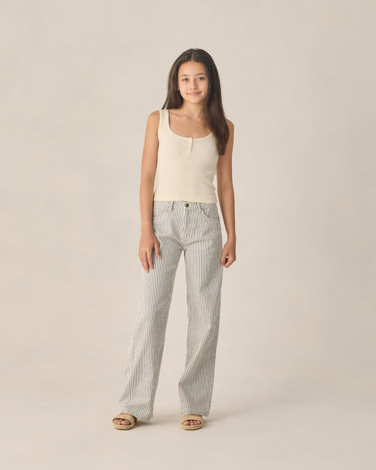 Teen Ribbed Tank Natural