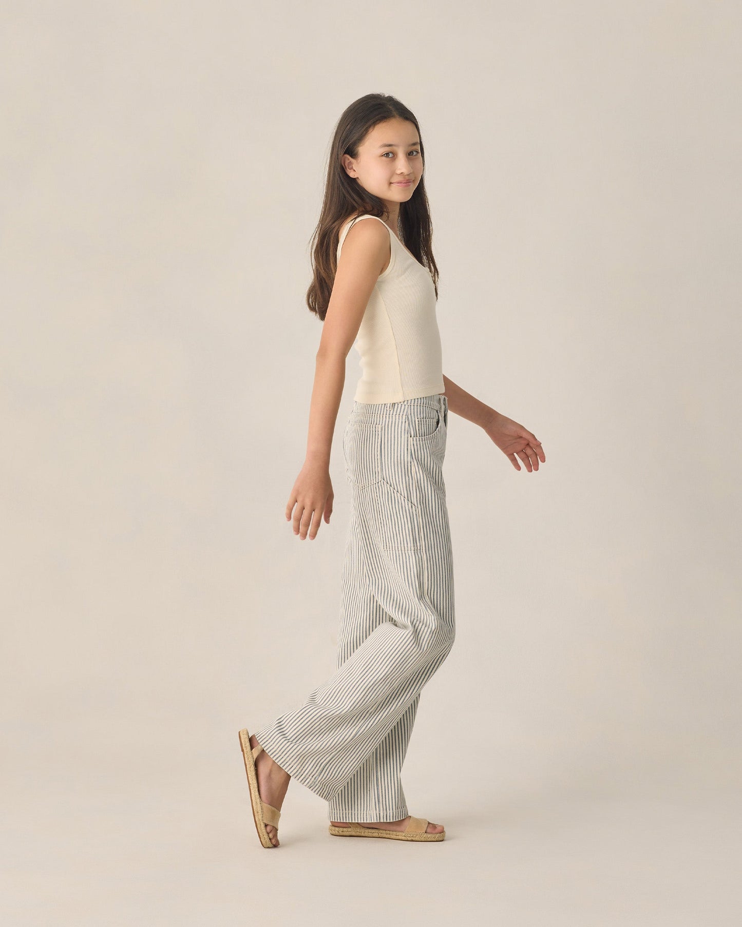 Teen Ribbed Tank Natural