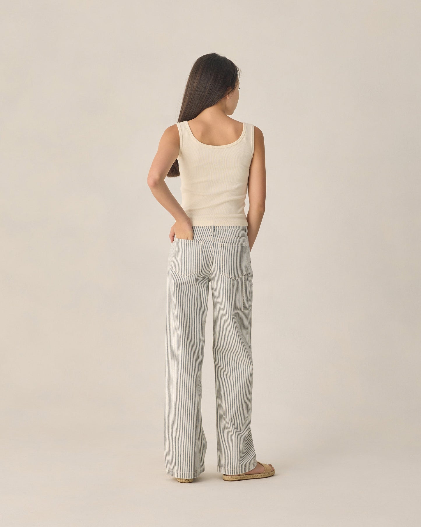 Teen Ribbed Tank Natural