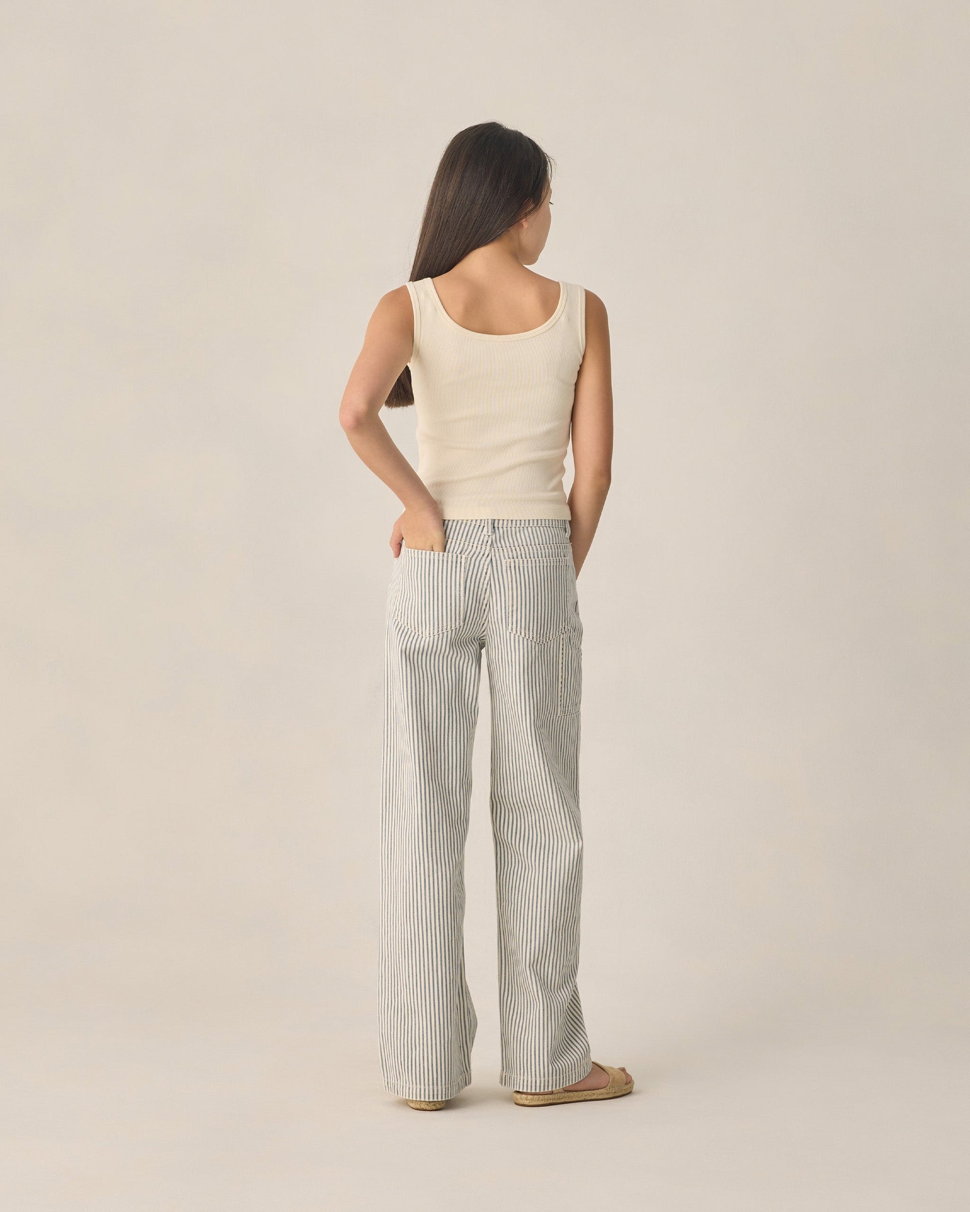 Teen Ribbed Tank Natural