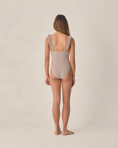 Teen Sky One-Piece Chocolate Houndstooth