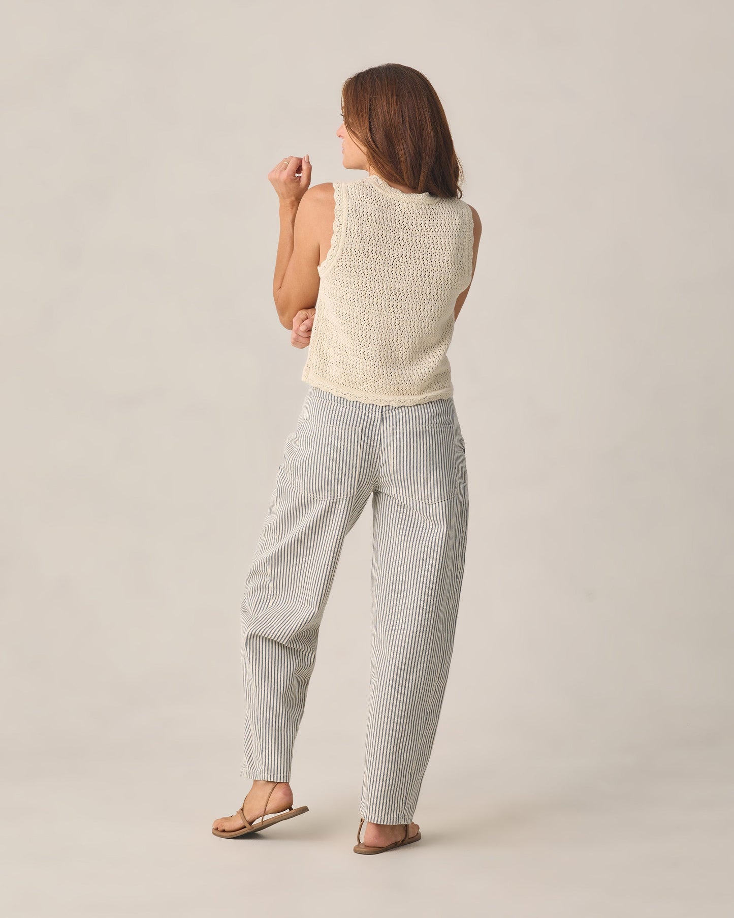 Women's Knit Vest Natural