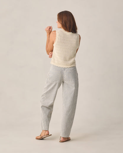 Women's Knit Vest Natural