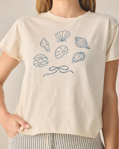 Women's Vintage Tee Seashells