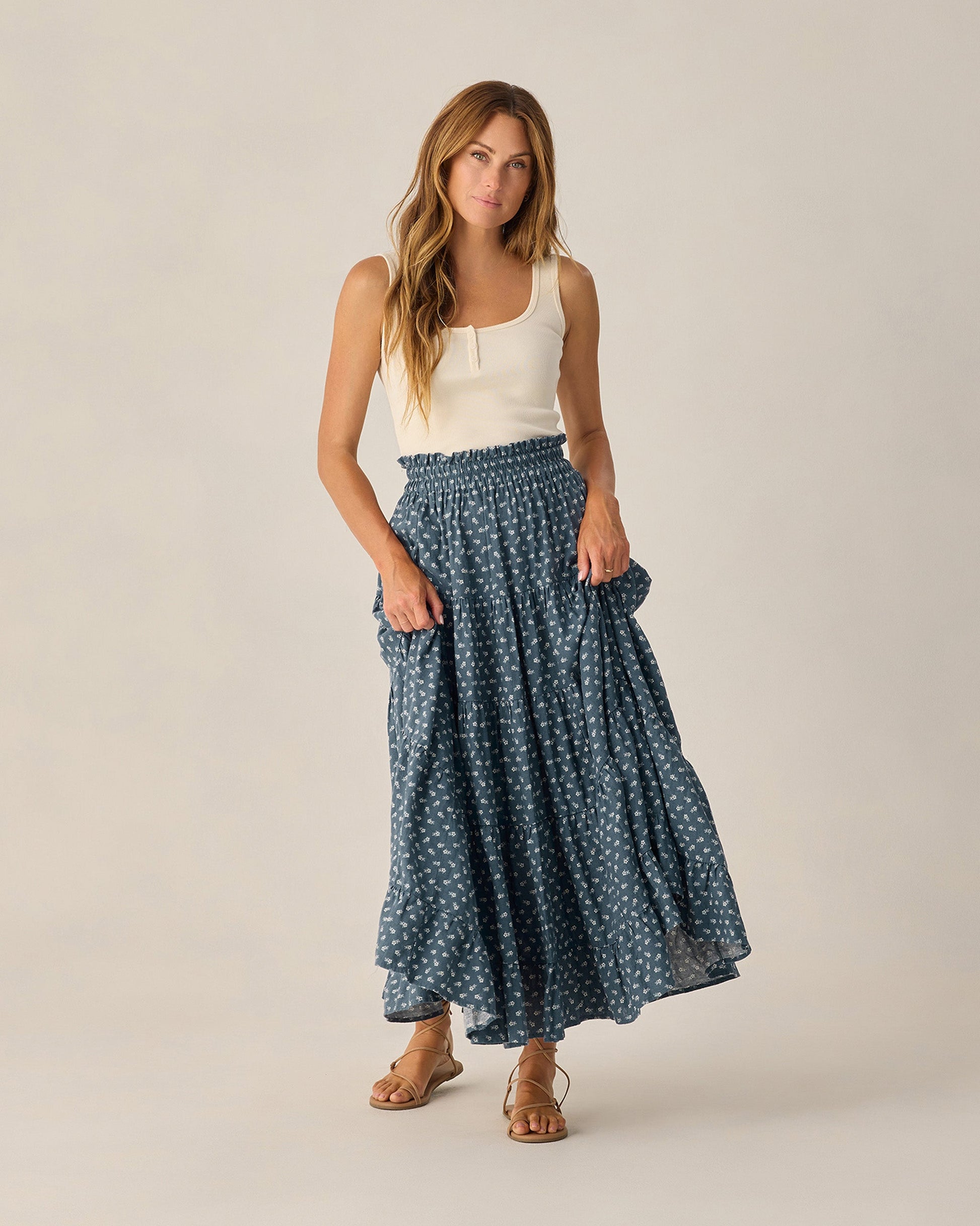 Women's Ribbed Tank Natural
