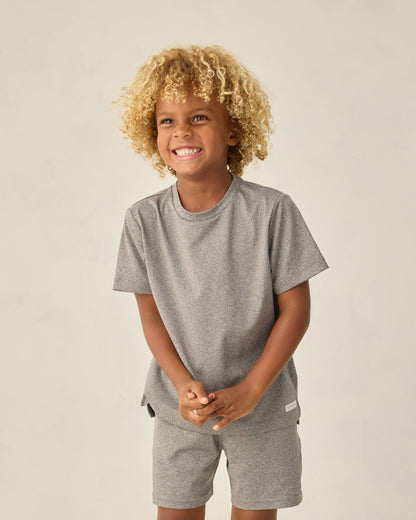Oceanside Tech Short Heathered Grey