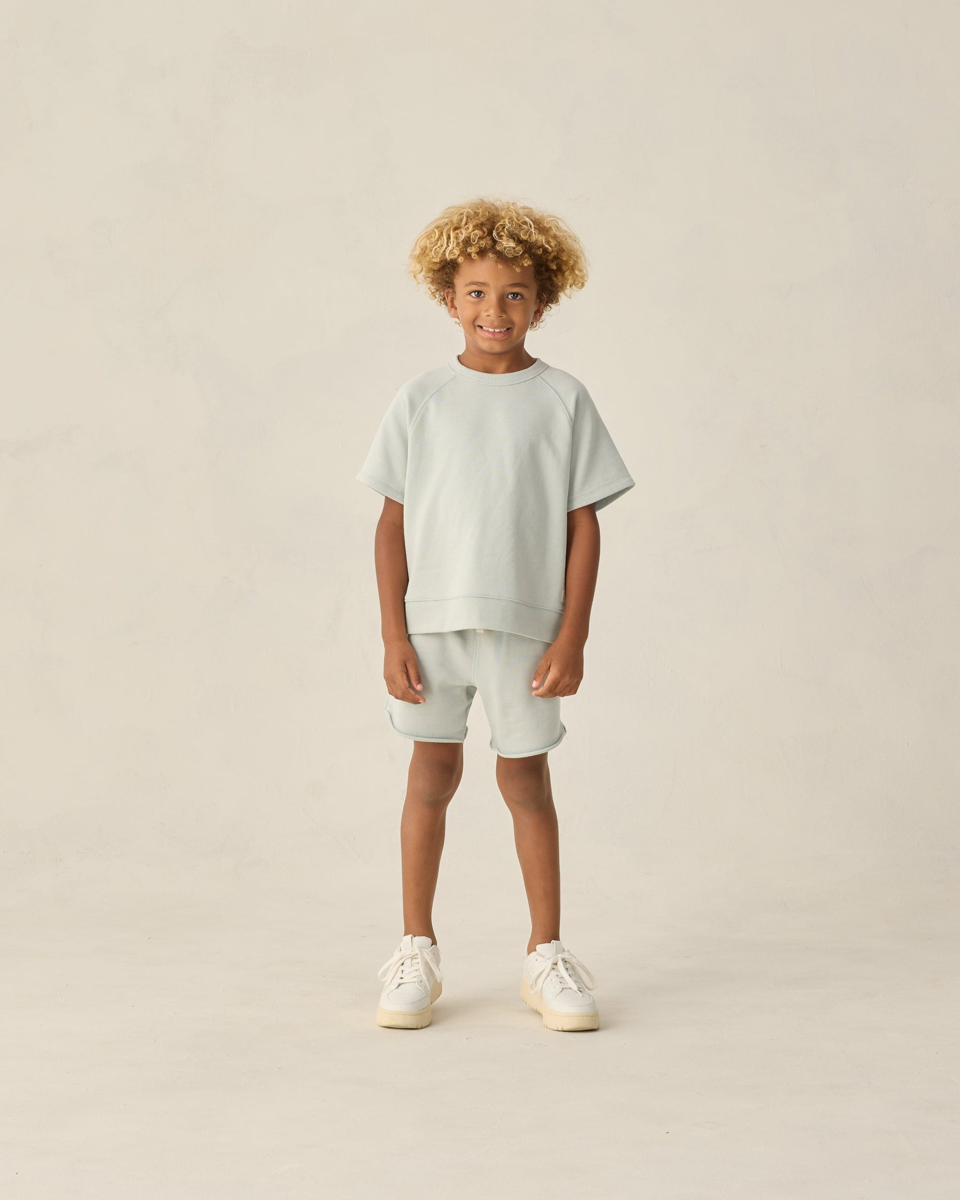Short Sleeve Sweatshirt Seafoam