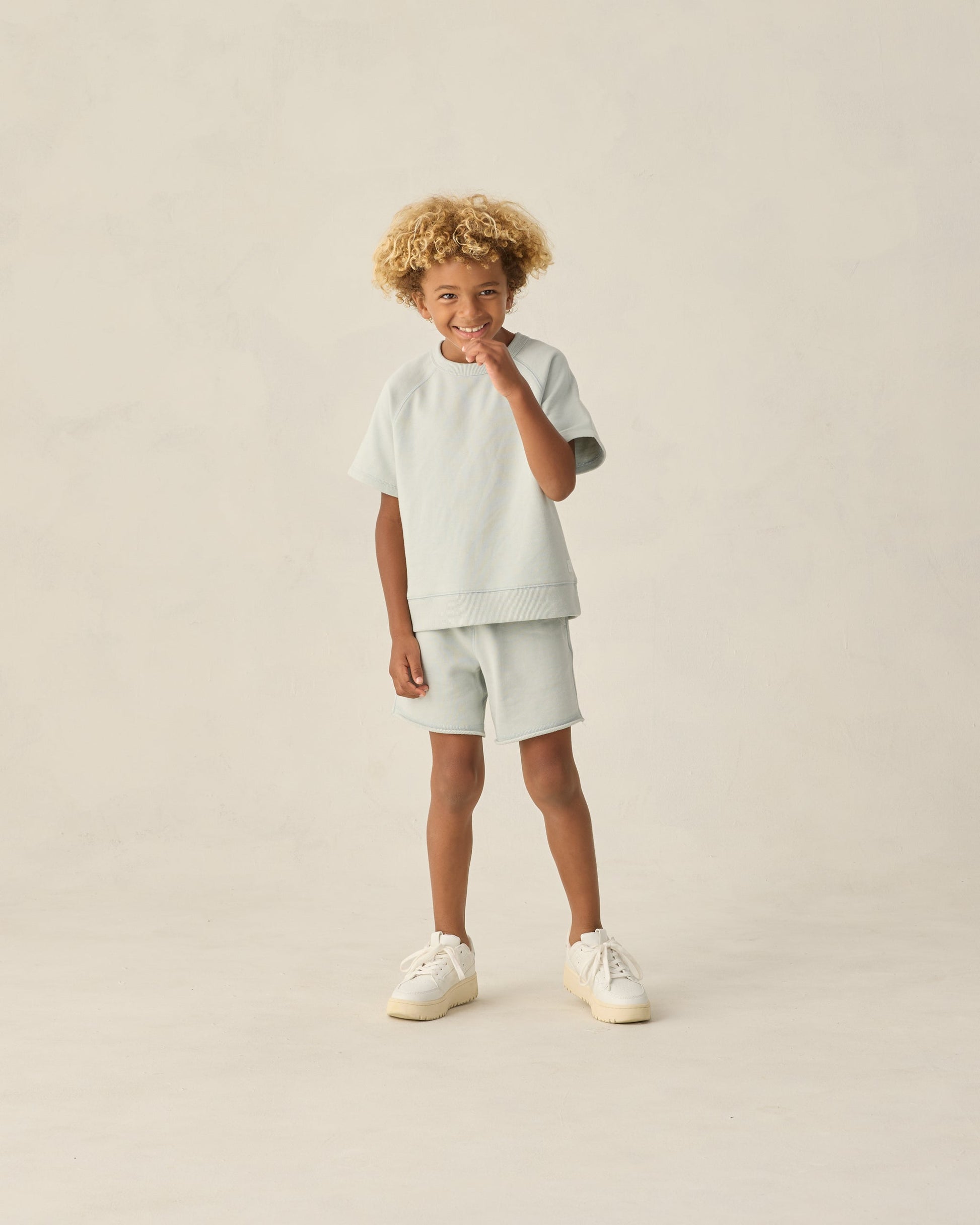 Short Sleeve Sweatshirt Seafoam