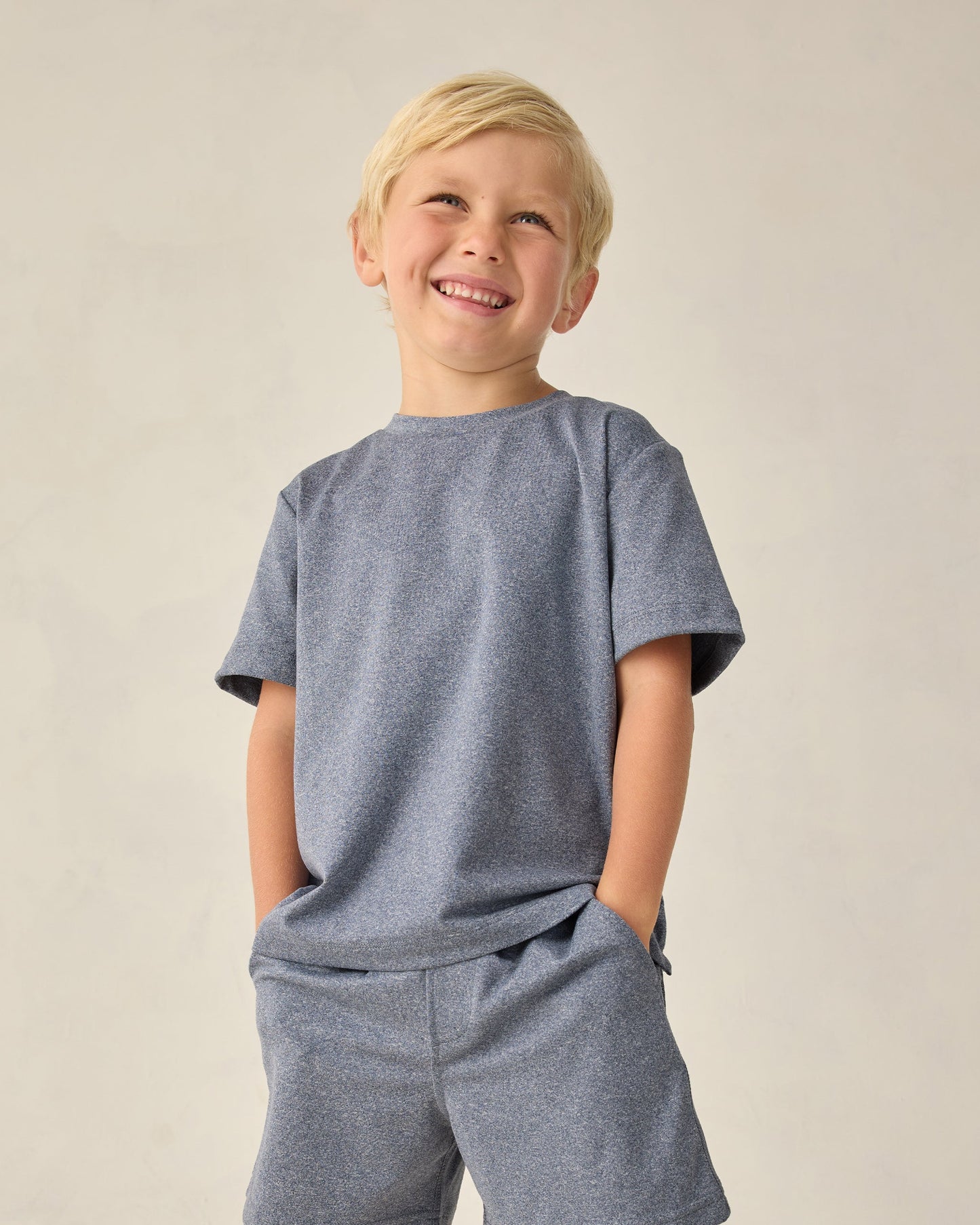 Cove Essential Tee Heathered Marine