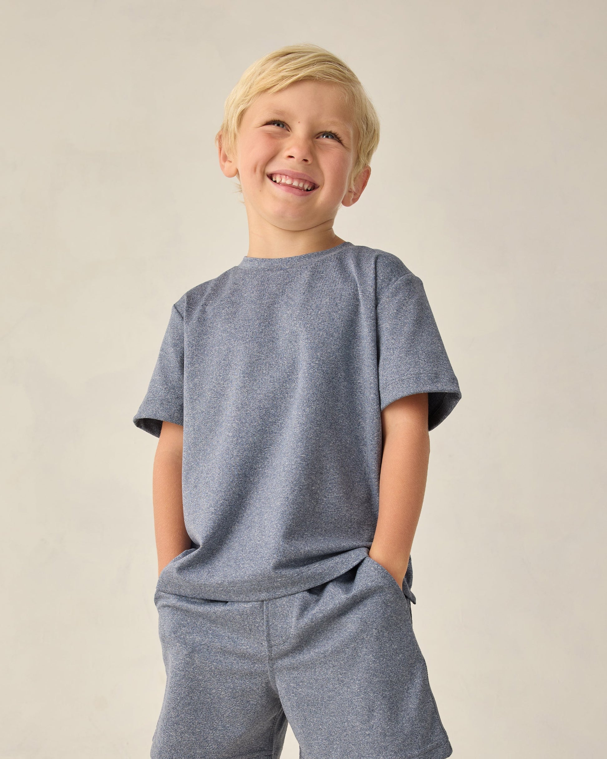 Cove Essential Tee Heathered Marine