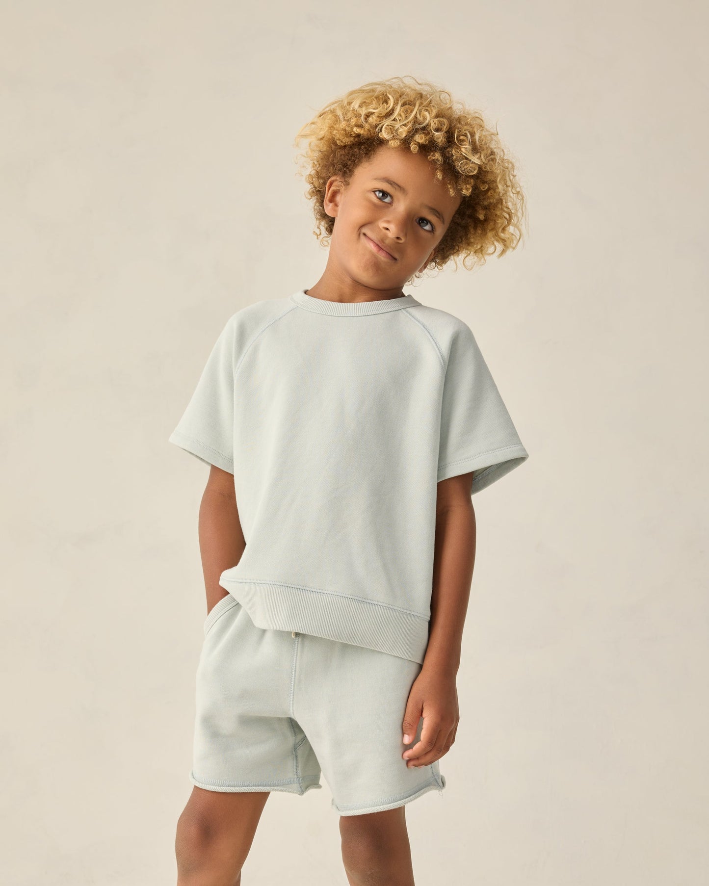Short Sleeve Sweatshirt Seafoam
