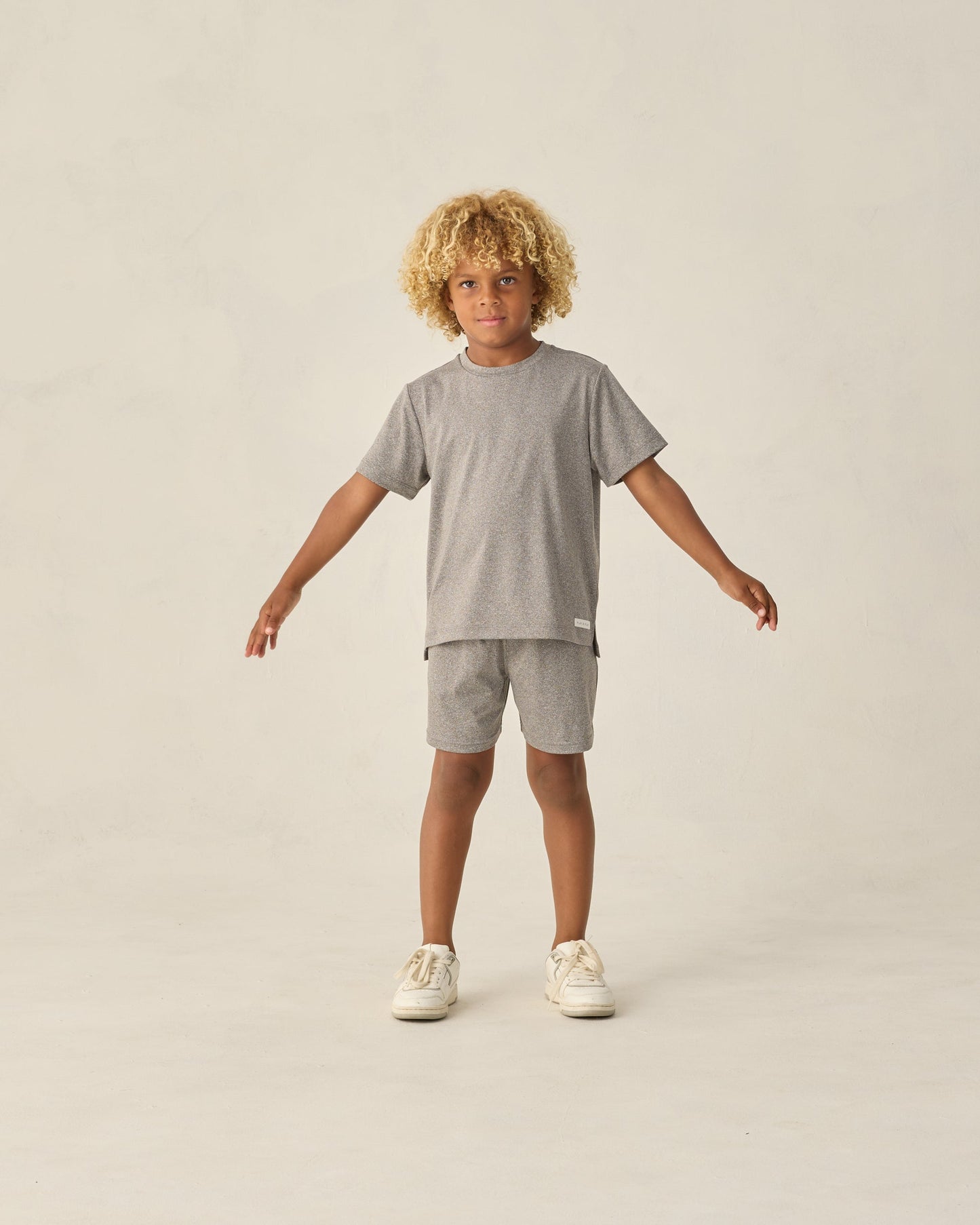 Oceanside Tech Short Heathered Grey
