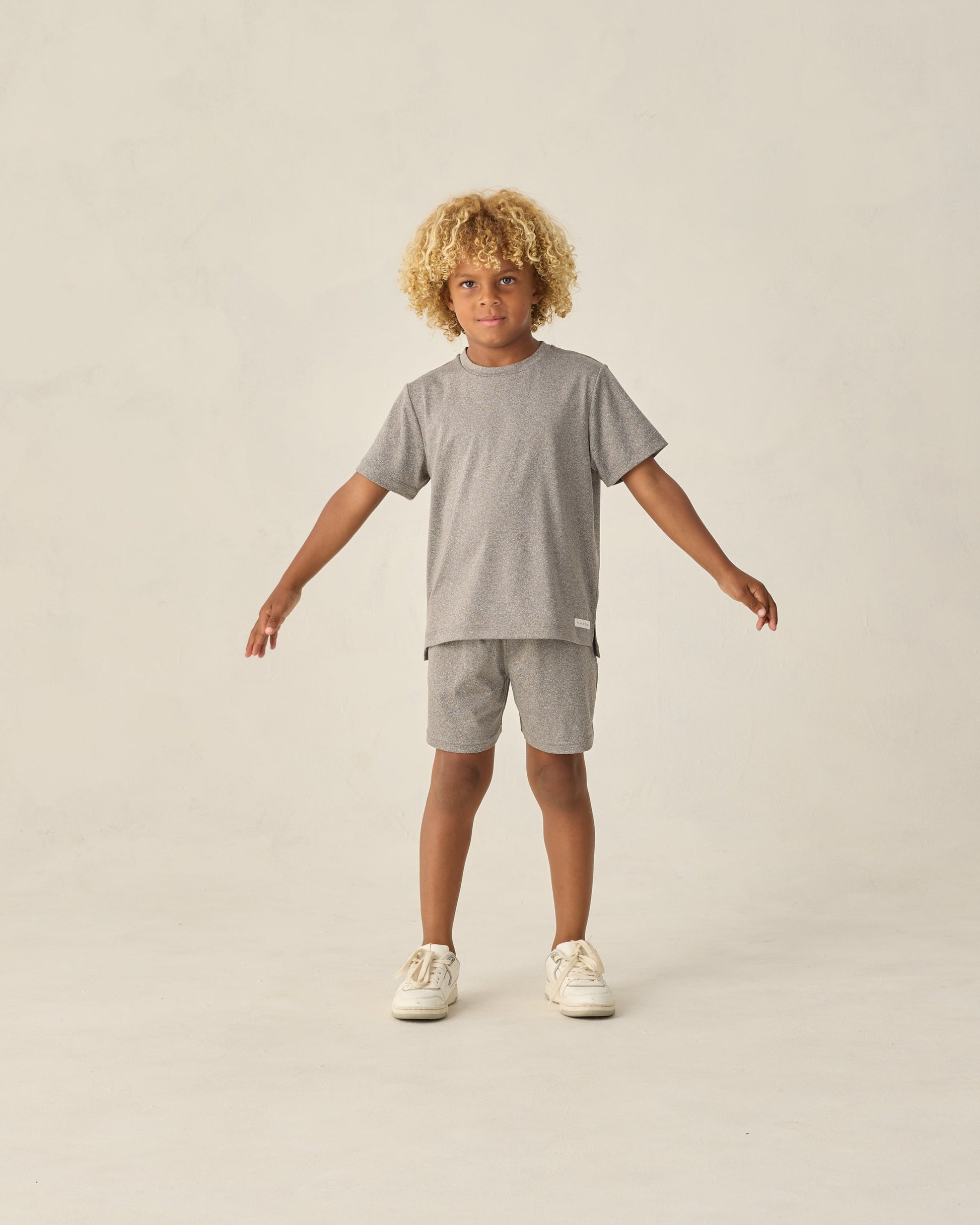 Oceanside Tech Short Heathered Grey