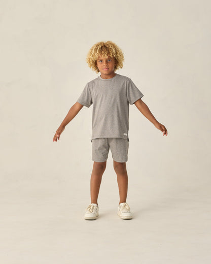 Oceanside Tech Short Heathered Grey