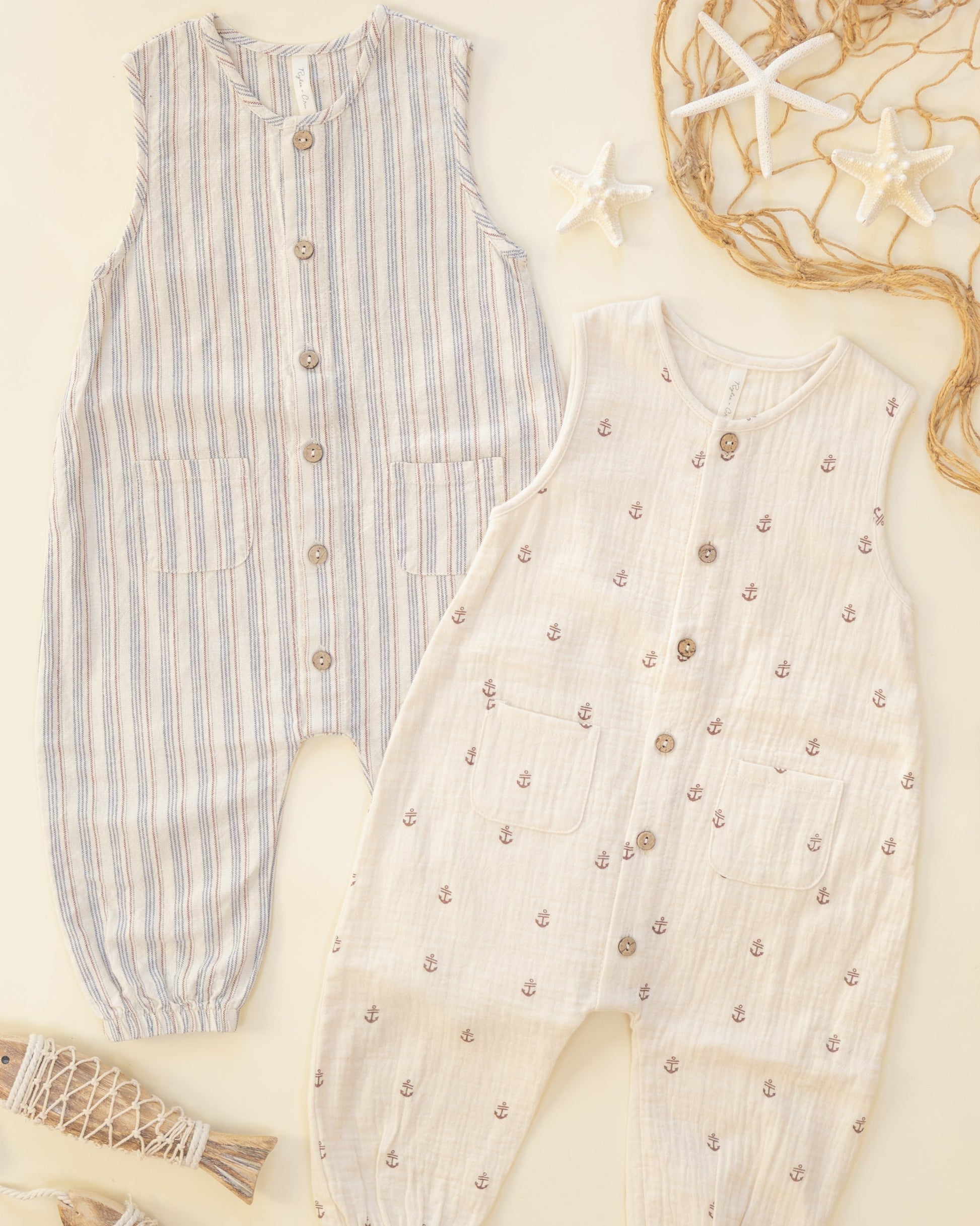 Woven Jumpsuit Nautical Stripe