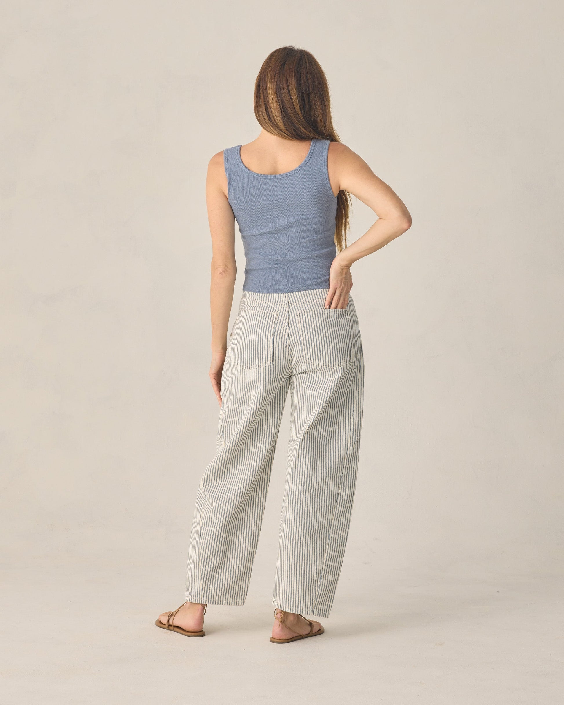 Women's Barrel Pant Railroad Stripe