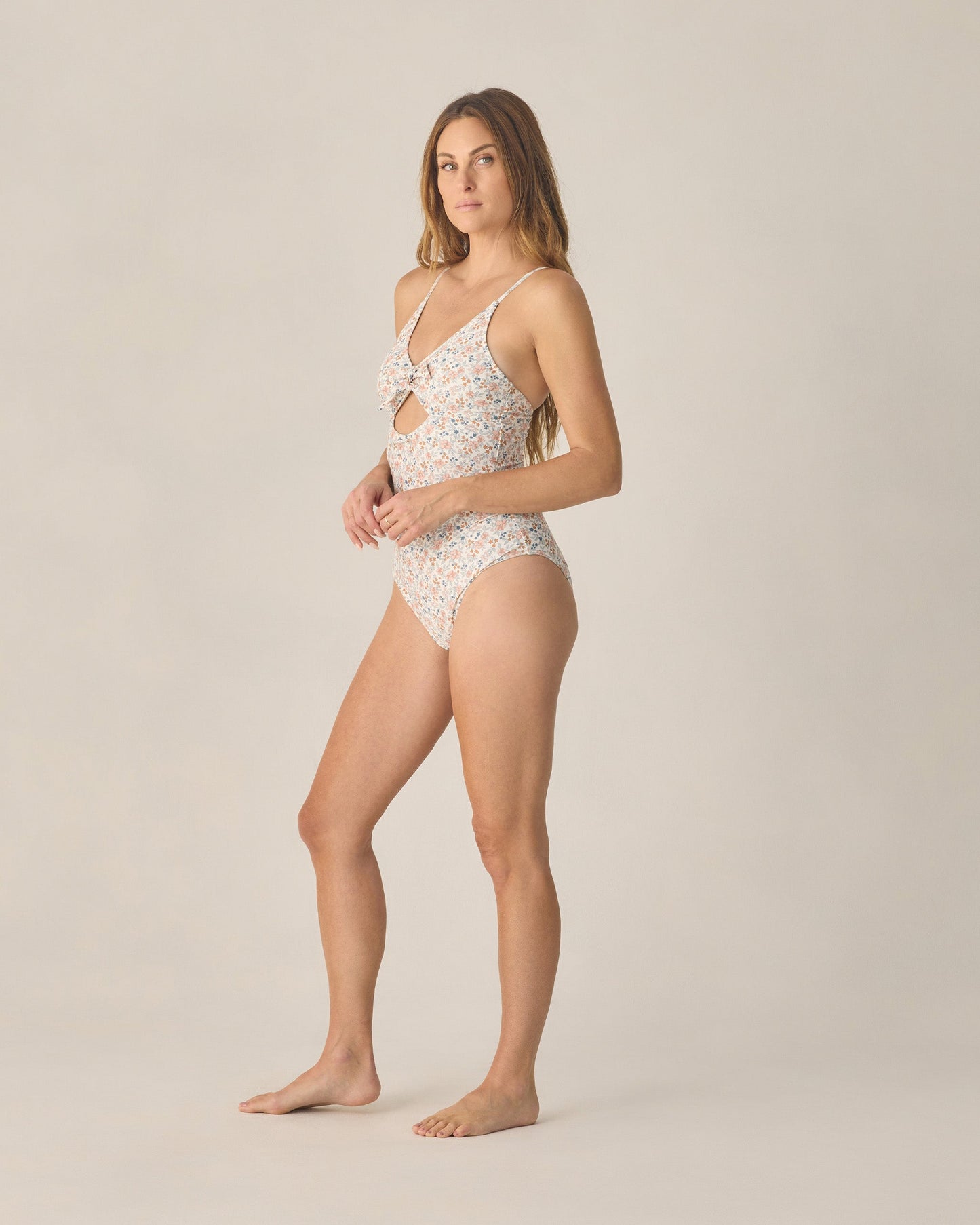 Women's Keyhole One-Piece Flower Field