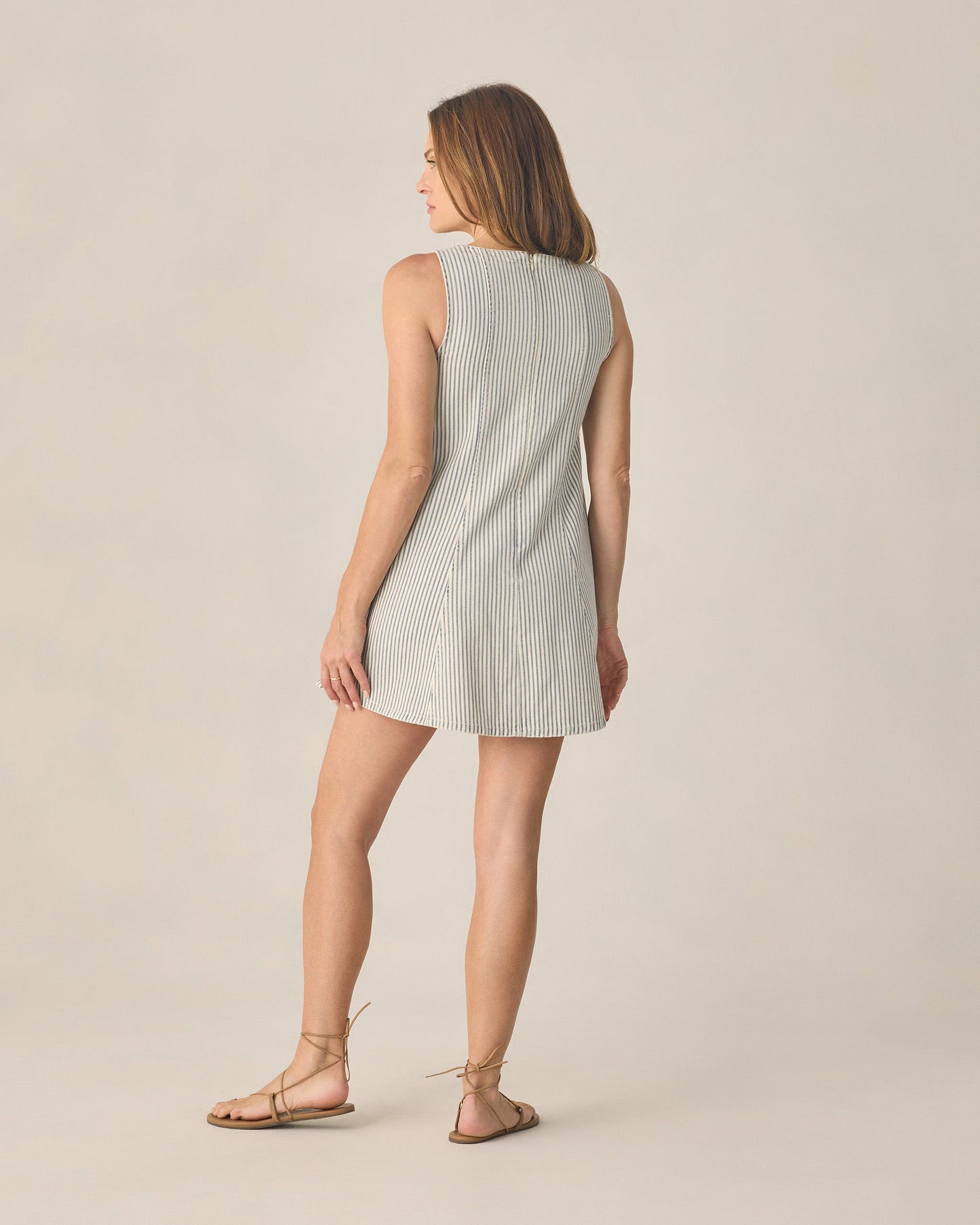 Women's Maeve Mini Dress Railroad Stripe