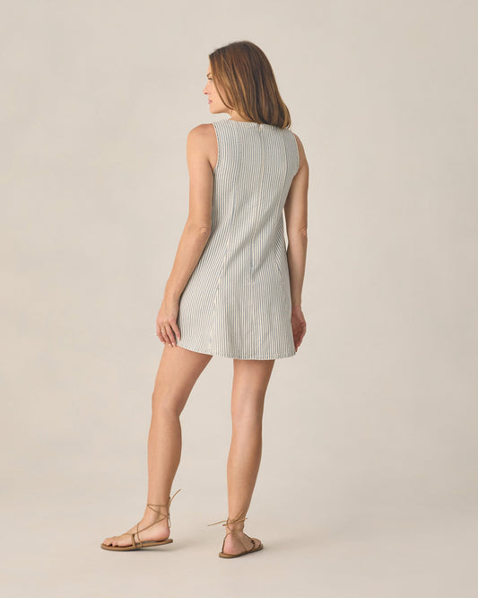 Women's Maeve Mini Dress Railroad Stripe