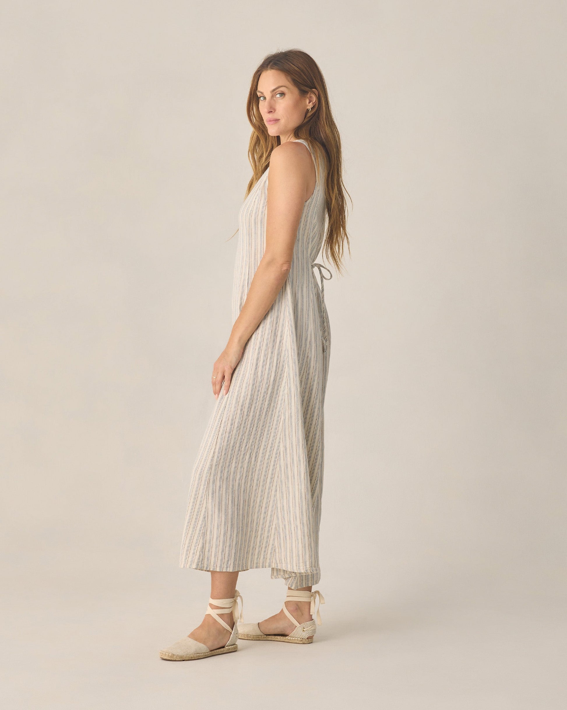 Women's Indi Midi Dress Nautical Stripe