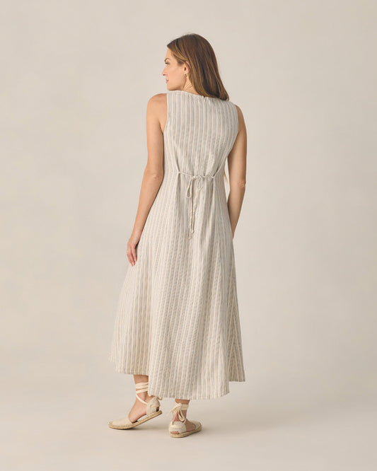 Women's Indi Midi Dress Nautical Stripe