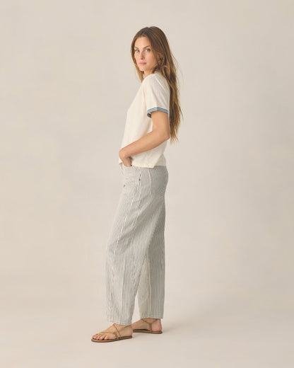 Women's Ringer Tee Anchor Bow