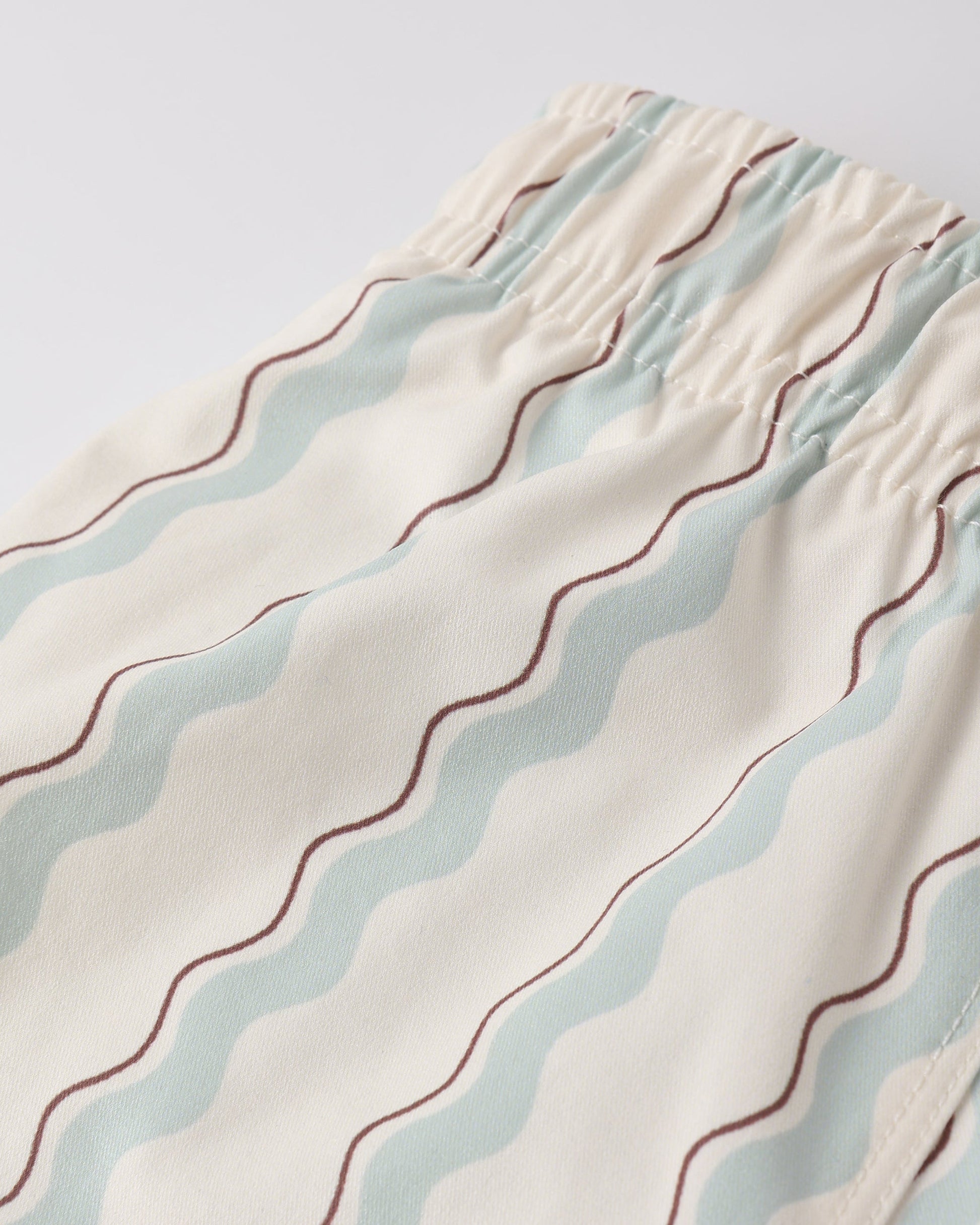 Swim Trunk Wave Stripe