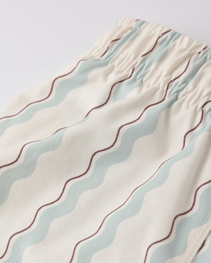 Swim Trunk Wave Stripe