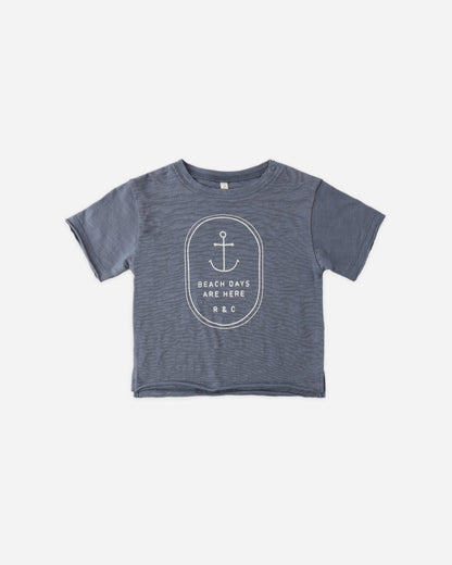 Raw Edge Tee Beach Days