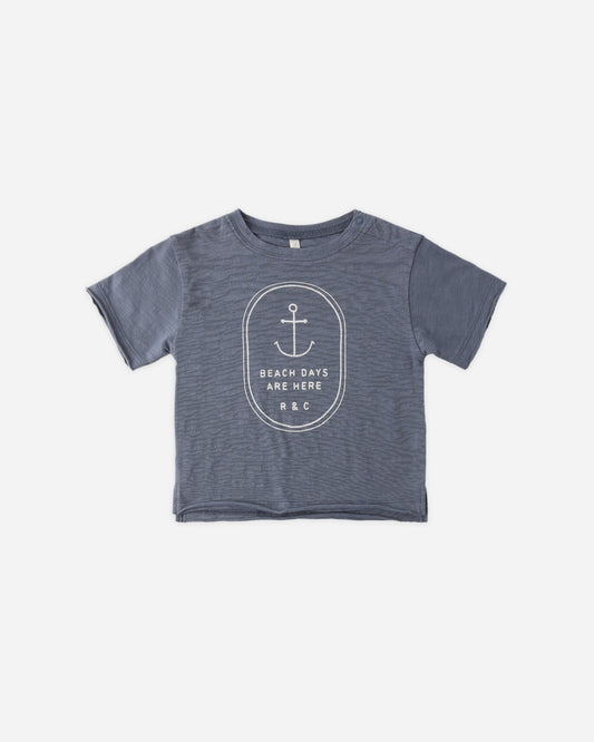 Raw Edge Tee Beach Days
