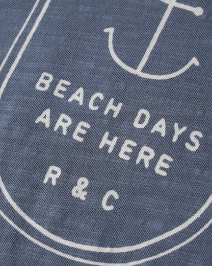 Raw Edge Tee Beach Days