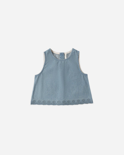 Aaron Top Washed Blue