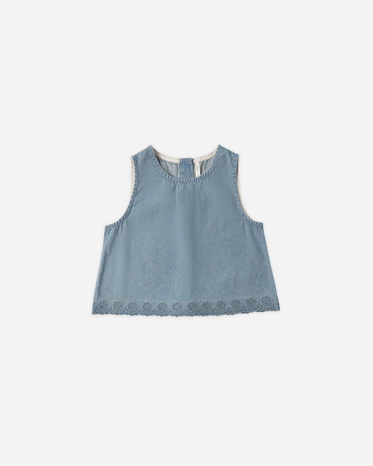 Aaron Top Washed Blue