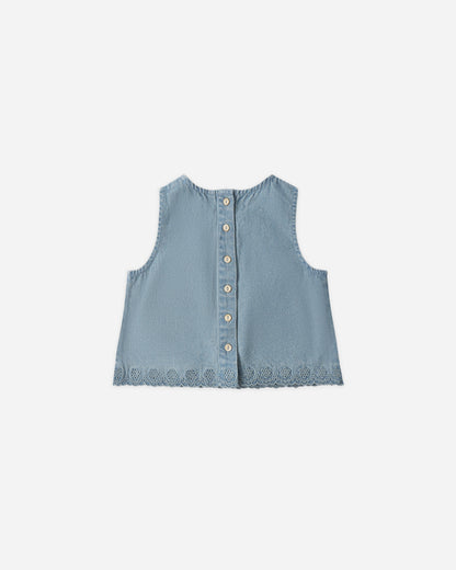 Aaron Top Washed Blue
