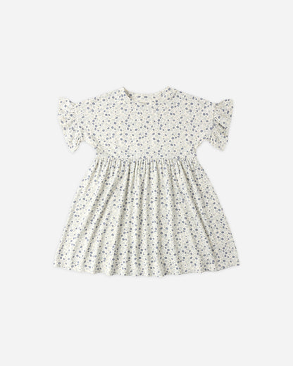 Babydoll Dress Blue Ditsy