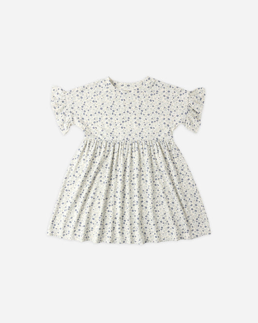 Babydoll Dress Blue Ditsy