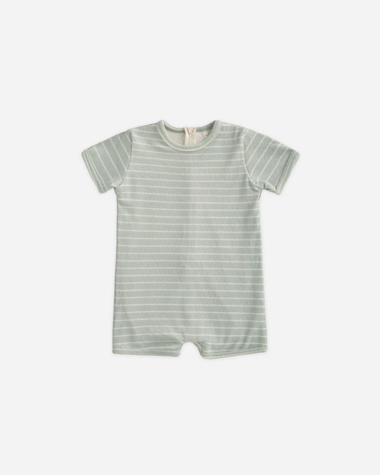 Shorty One-Piece Seafoam Stripe