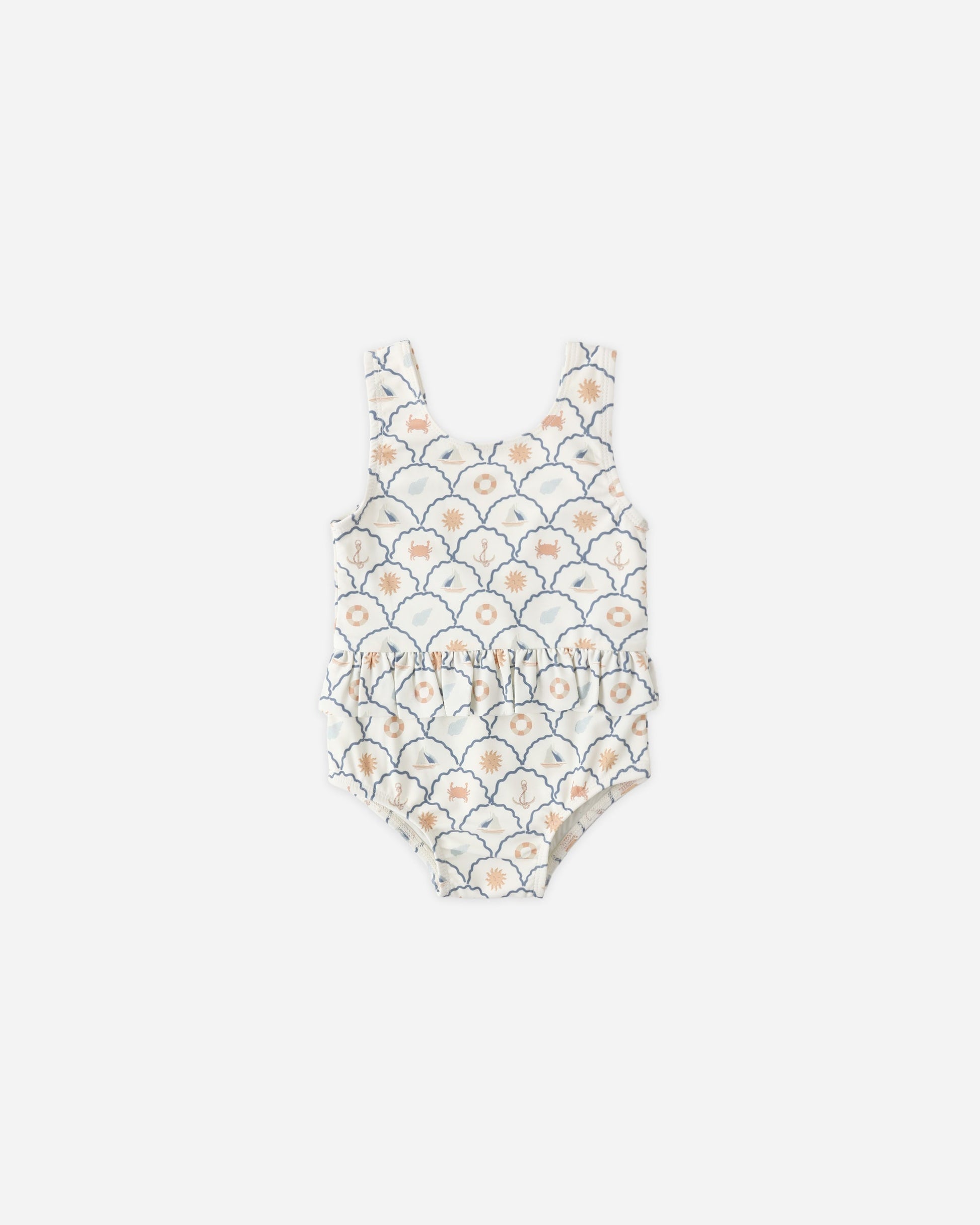 Skirted One-Piece Nautical