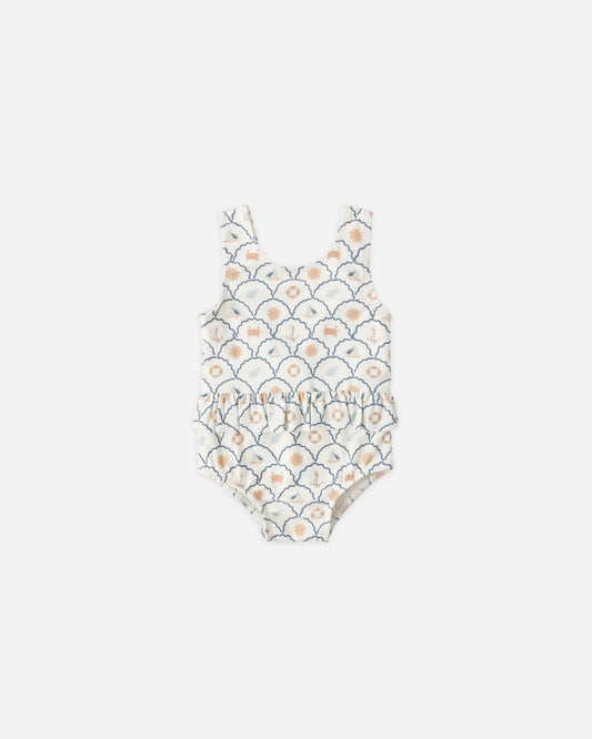 Skirted One-Piece Nautical