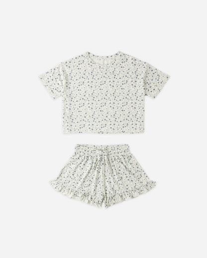 Mosie Set Blue Ditsy