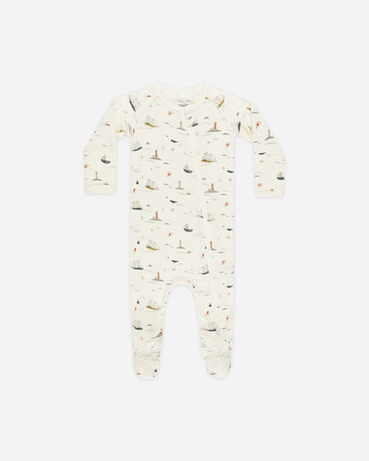 Footed Sleeper Nautical