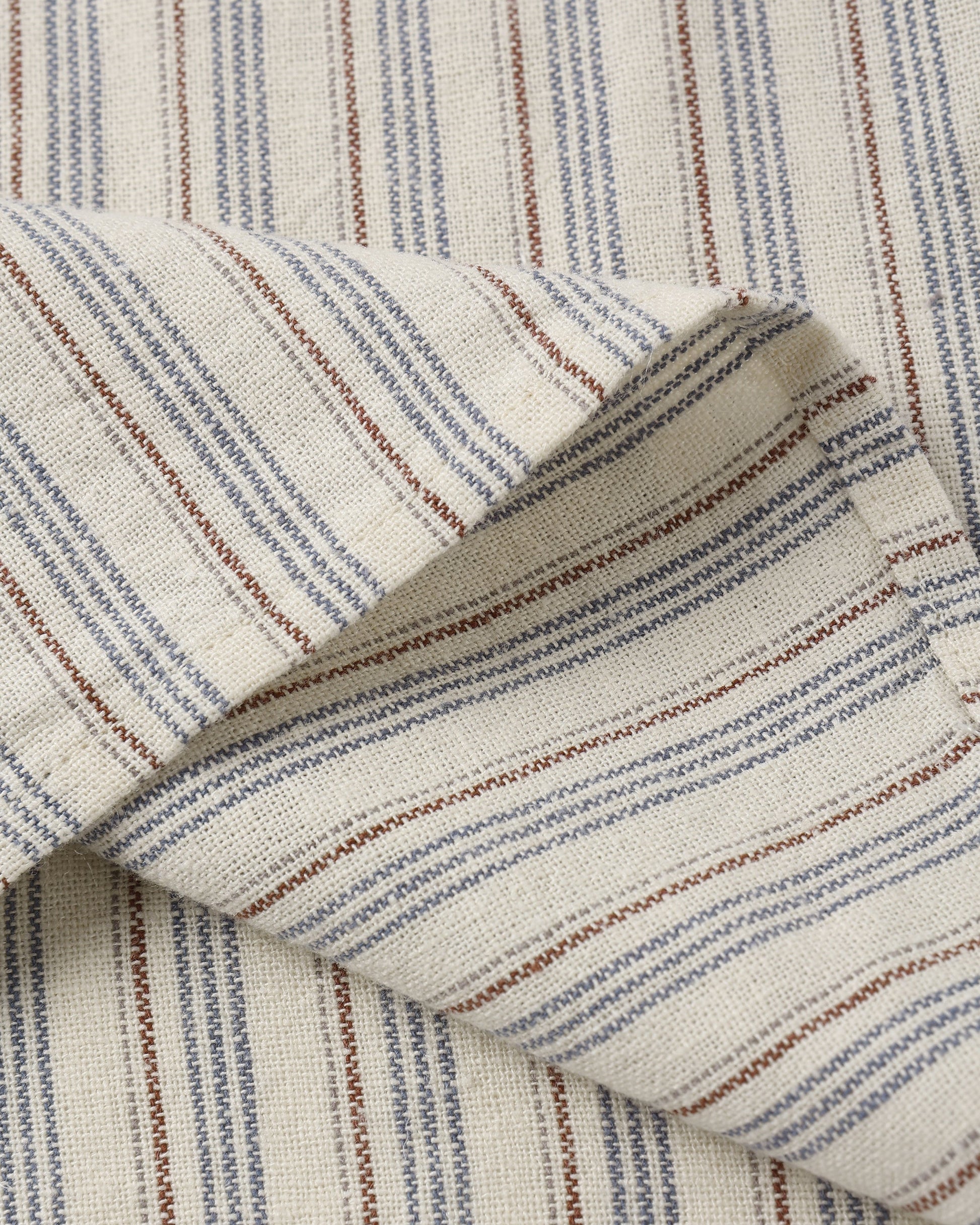 Collared Short Sleeve Shirt Nautical Stripe