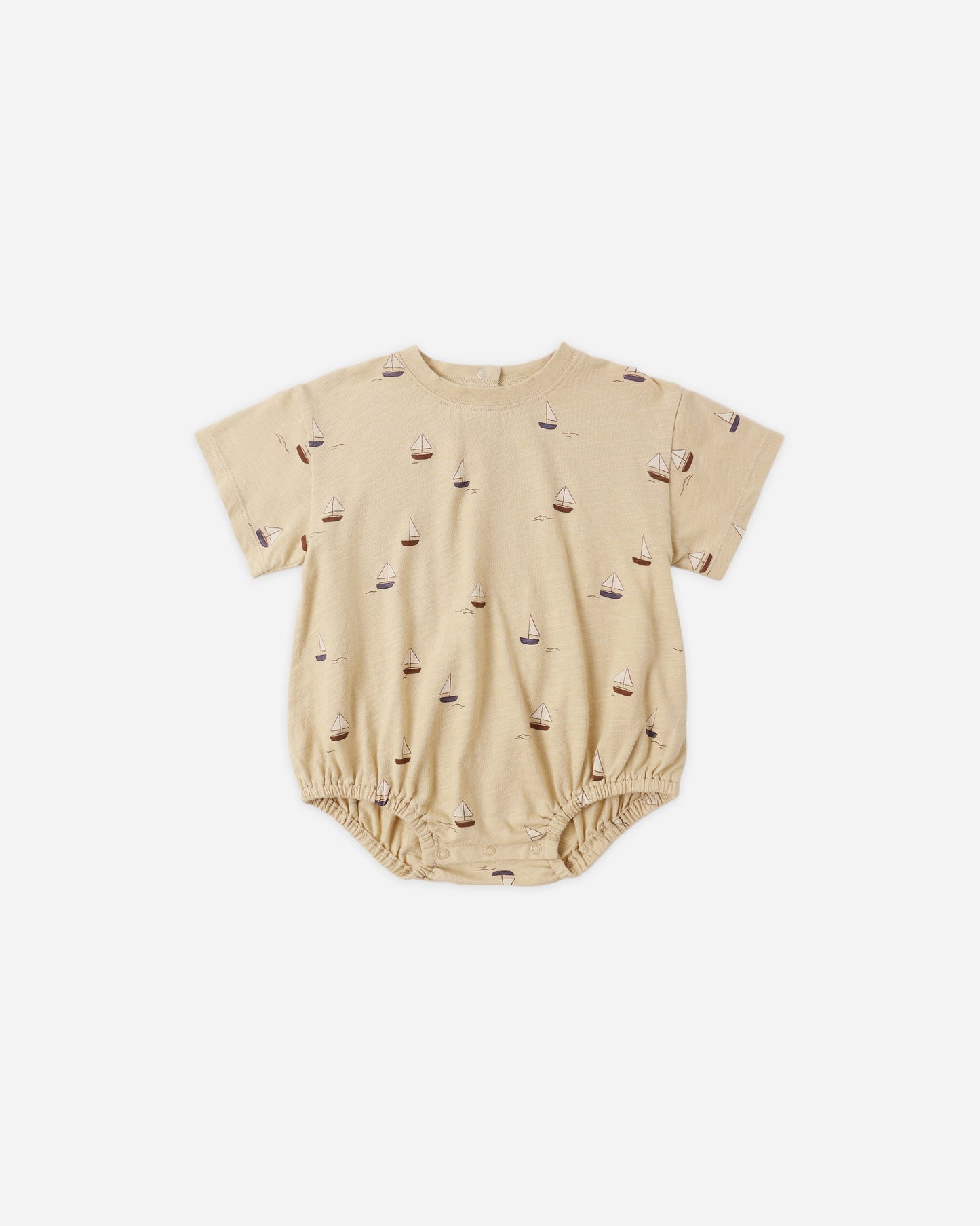 Relaxed Bubble Romper Sailboats